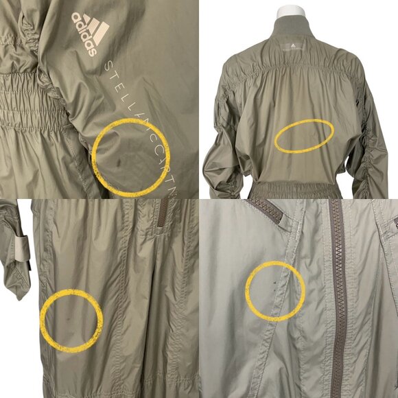 Adidas By Stella McCartney Woven All In One Jumpsuit S Tech Chrome Athletic - Picture 6 of 16